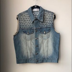 Gypsy Warrior Studded Denim Vest